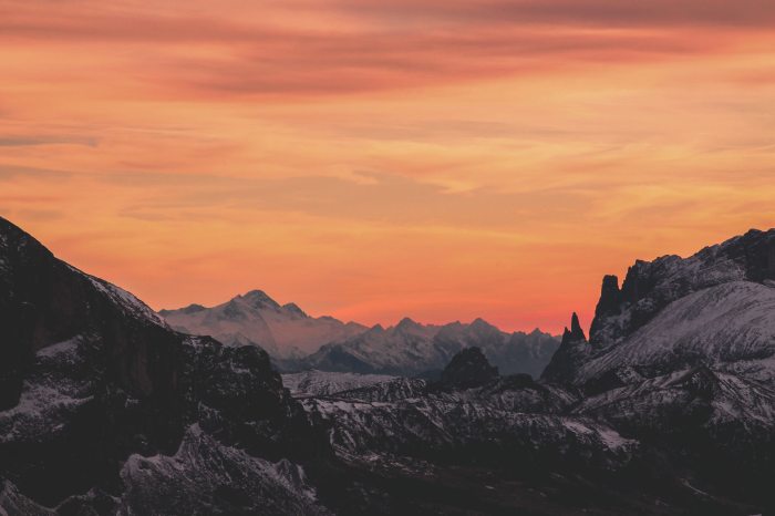 3840x2160 wallpaper | black mountain covers by snow | Peakpx